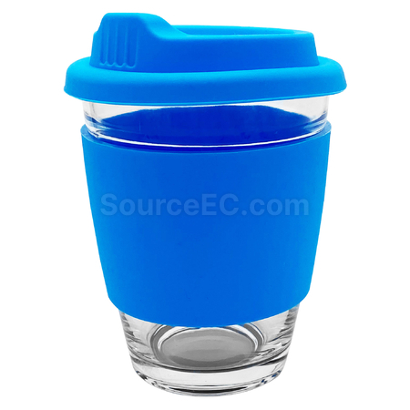客製化玻璃咖啡杯-矽膠帶禮品