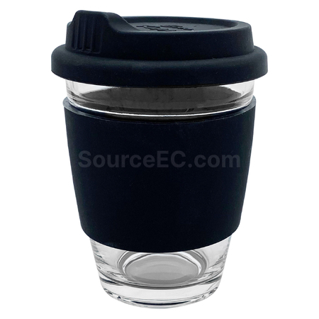 客製化玻璃咖啡杯-矽膠帶禮品