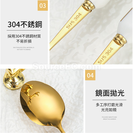 客製化聖誕鹿角不銹鋼餐具禮品
