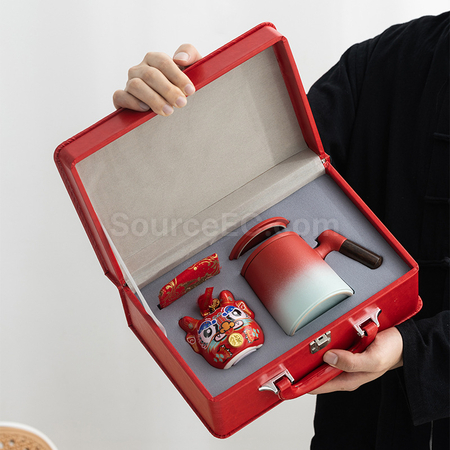客製化錢罐+陶瓷杯套裝禮品