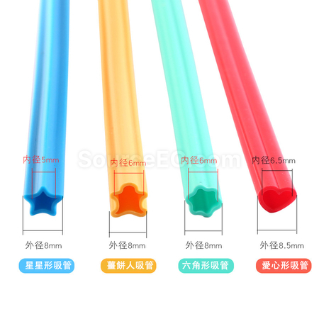 客製化造型矽膠吸管禮品