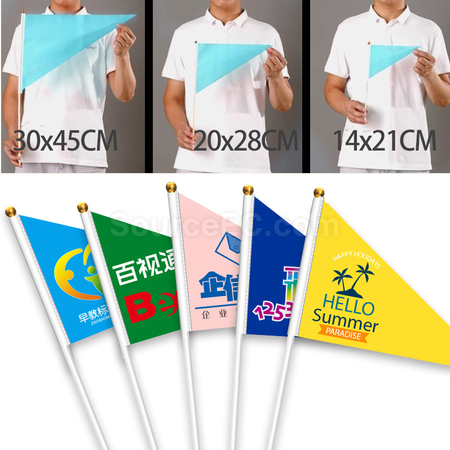 客製化三角形手搖旗禮品