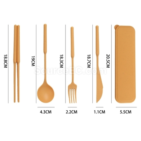 客製化麥稈餐具套裝禮品