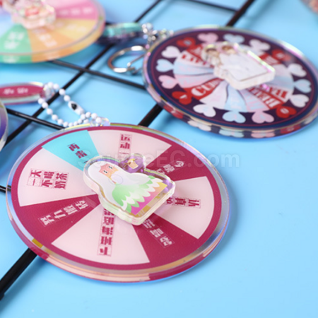 客製化旋轉亞克力鑰匙圈禮品
