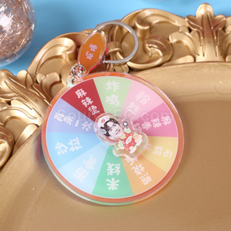 客製化旋轉亞克力鑰匙圈禮品