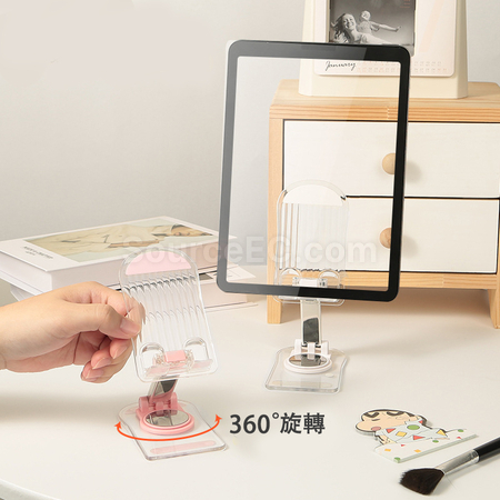 客製化旋轉透明手機平板支架禮品
