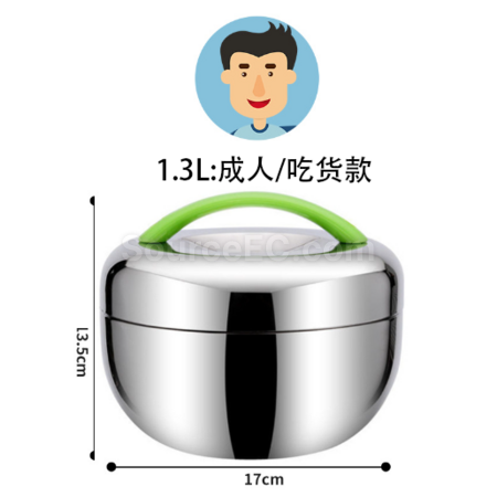 客製化不鏽鋼蘋果型飯盒禮品