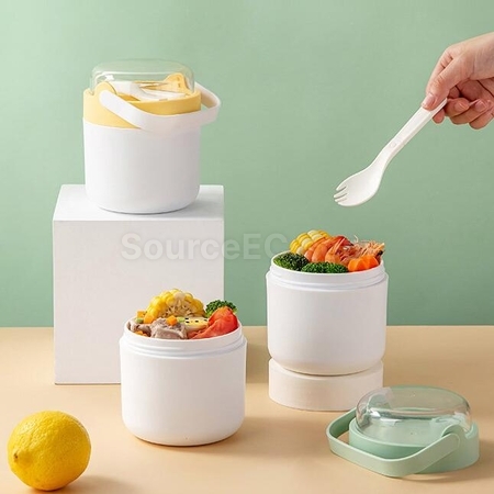 客製化帶蓋手提湯飯壺禮品
