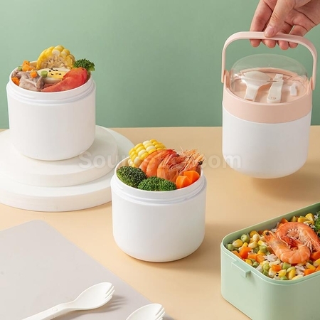客製化帶蓋手提湯飯壺禮品