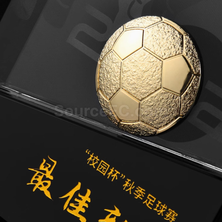 客製化足球比賽冠軍獎座禮品