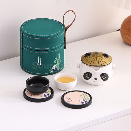 客製化熊貓茶具套裝禮品