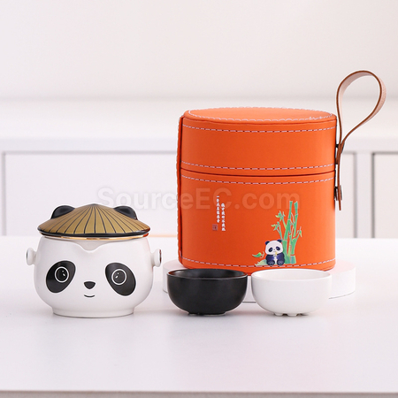 客製化熊貓茶具套裝禮品