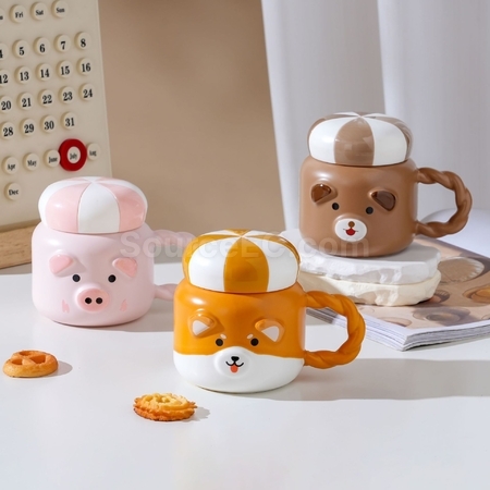 客製化可愛動物馬克杯禮品