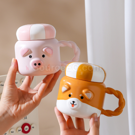 客製化可愛動物馬克杯禮品