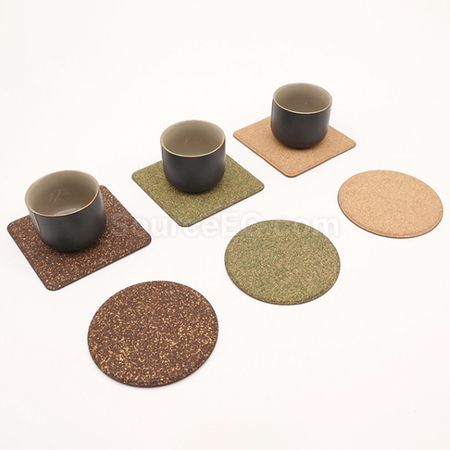 客製化茶葉渣軟木杯墊禮品