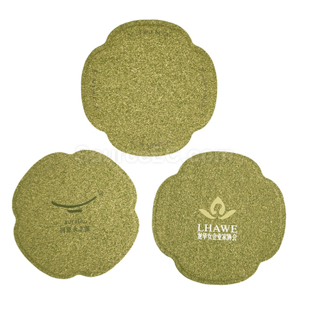 客製化茶葉渣軟木杯墊禮品
