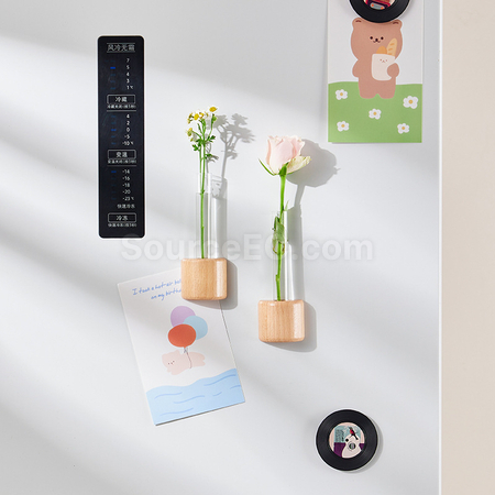 客製化磁吸冰箱貼水耕小花瓶禮品