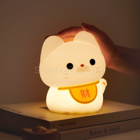 客製化招財貓小夜燈/拍拍燈禮品