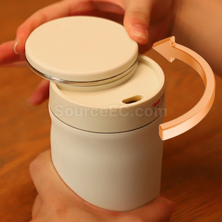 客製化316旋轉開蓋咖啡杯禮品