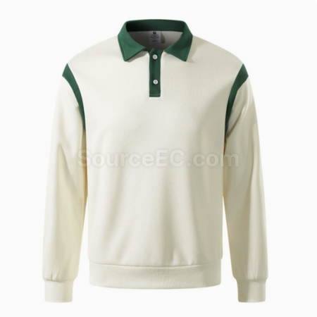 客製化拼色polo長袖禮品