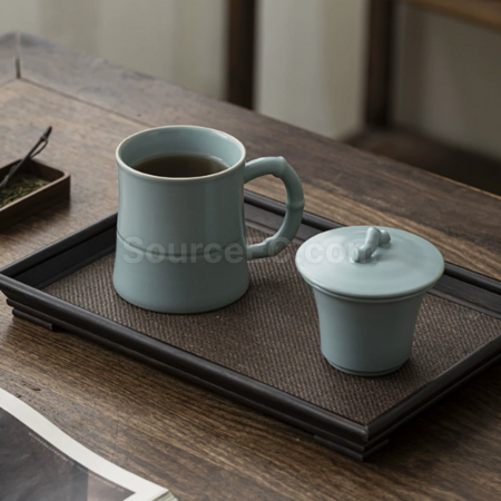 客製化陶瓷可過濾泡茶杯禮品