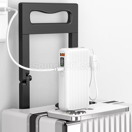 客製化伸縮自帶線行動電源禮品