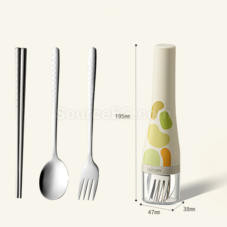 客製化便攜不鏽鋼餐具套裝禮品