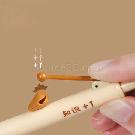 客製化趣味解壓木魚筆禮品