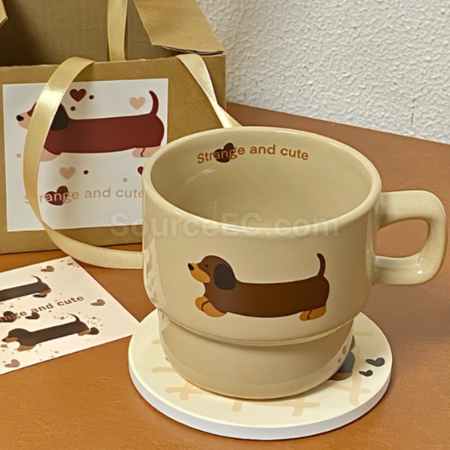客製化卡通陶瓷咖啡盃馬克杯禮品
