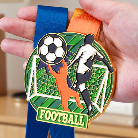客製化足球金屬獎牌禮品