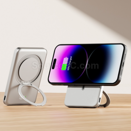 磁吸無線移動電源(帶支架)