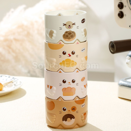 客製化貓咪馬克杯陶瓷咖啡杯禮品