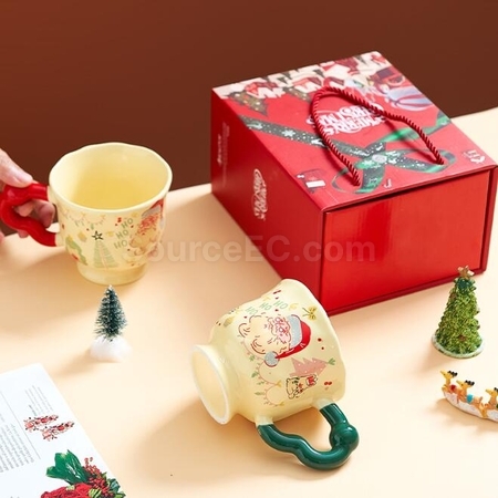 客製化聖誕杯創意陶瓷馬克杯禮品