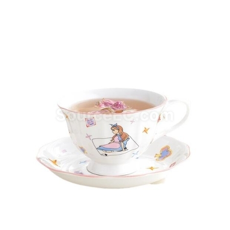 客製化兔子杯愛麗絲咖啡杯套裝禮品