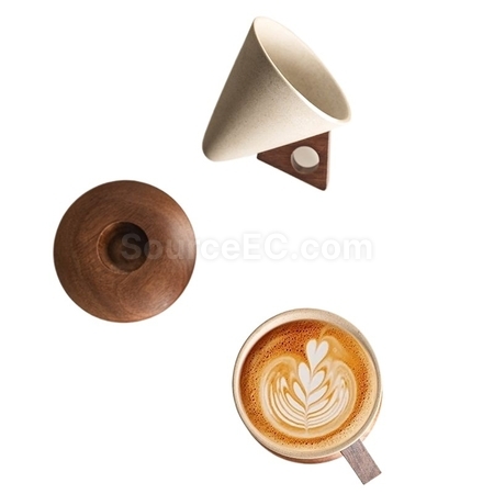 客製化粗陶漏斗咖啡杯禮品