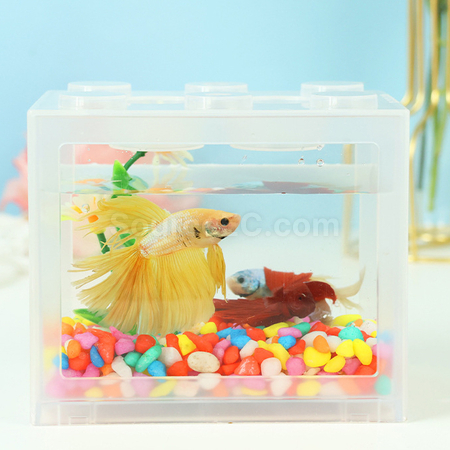 客製化鬥魚積木魚缸禮品