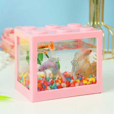 客製化鬥魚積木魚缸禮品