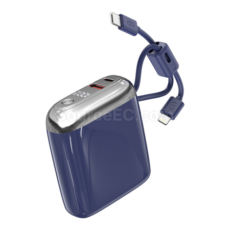 客製化3C認證自帶線移動電源禮品