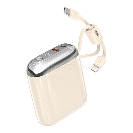 客製化3C認證自帶線移動電源禮品