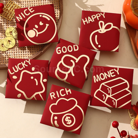 客製化簡約emoji紅包袋禮品