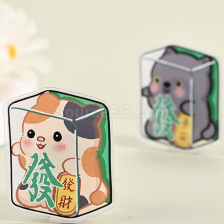 客製化發財麻將壓克力冰箱貼禮品