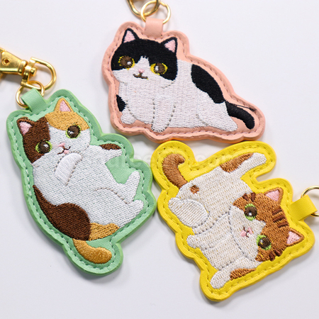 客製化刺繡掛件繡花鑰匙扣禮品