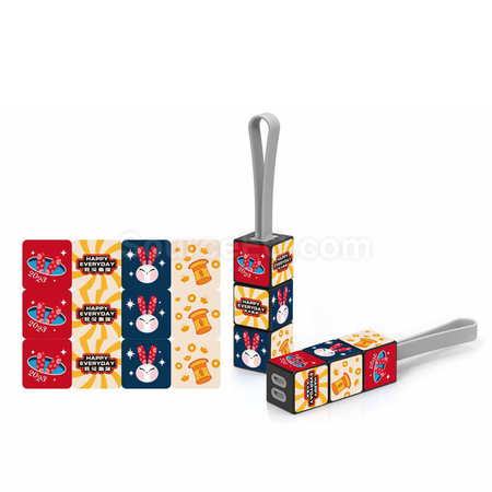 客製化扭轉魔方三合一數據線禮品