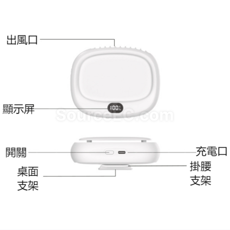 客製化無葉掛腰掛脖風扇禮品