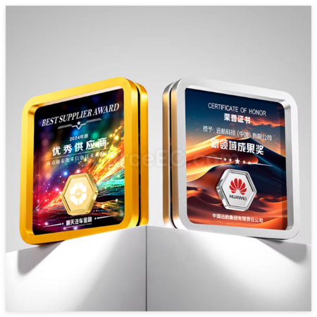 客製化方形金屬水晶獎座禮品
