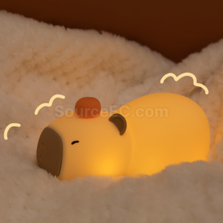 客製化趴趴卡皮巴拉拍拍小夜燈禮品
