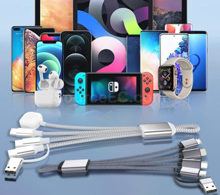 客製化多功能鑰匙圈充電線禮品