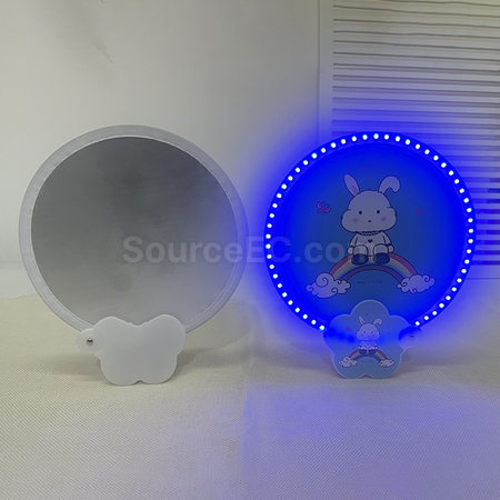 客製化發光折疊廣告扇子禮品