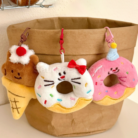 客製化卡通甜品公仔鑰匙扣掛件禮品