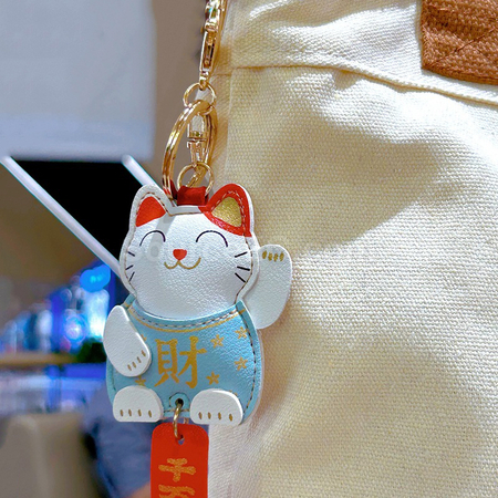 客製化招財貓鑰匙扣禮品